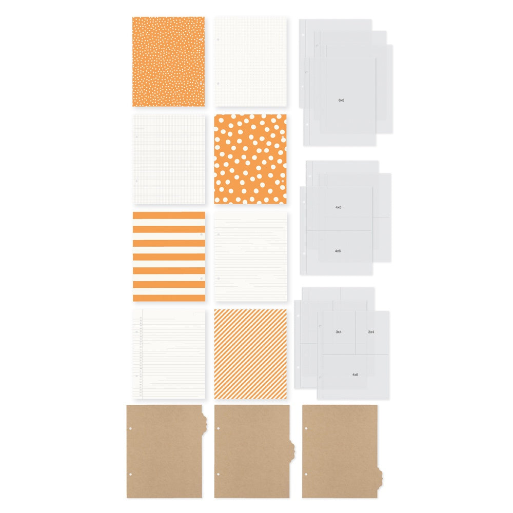 Simple Stories Sn@p! Binder 6X8 - Orange - Limited Edition