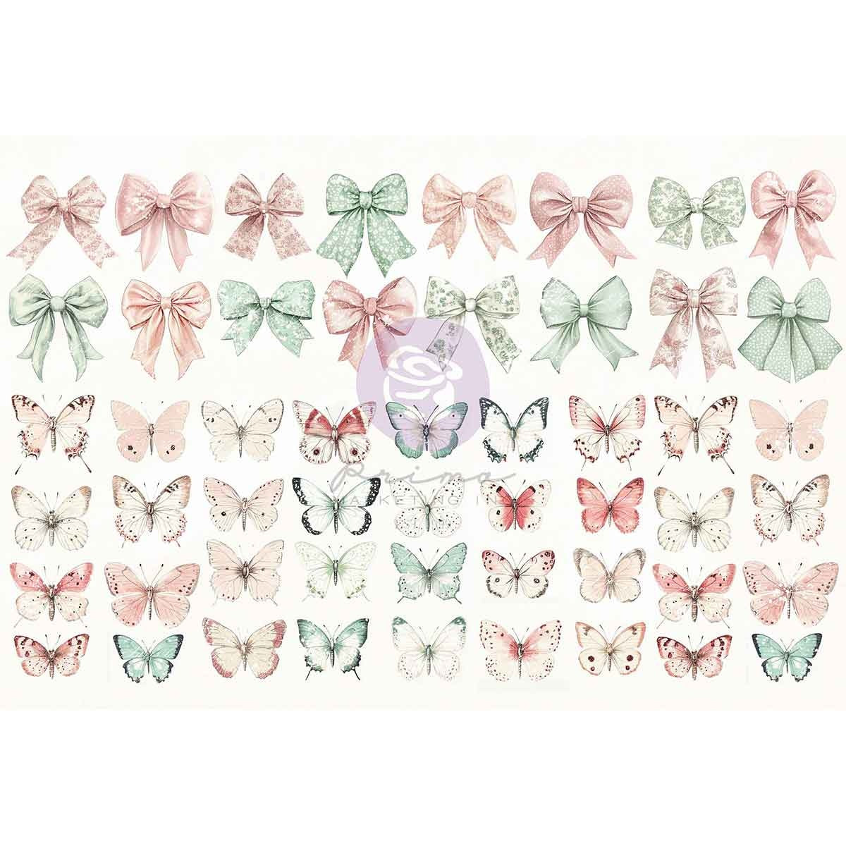 Prima Marketing Cherry Sweet By Frank Garcia Ephemera -Bows & Butterflies