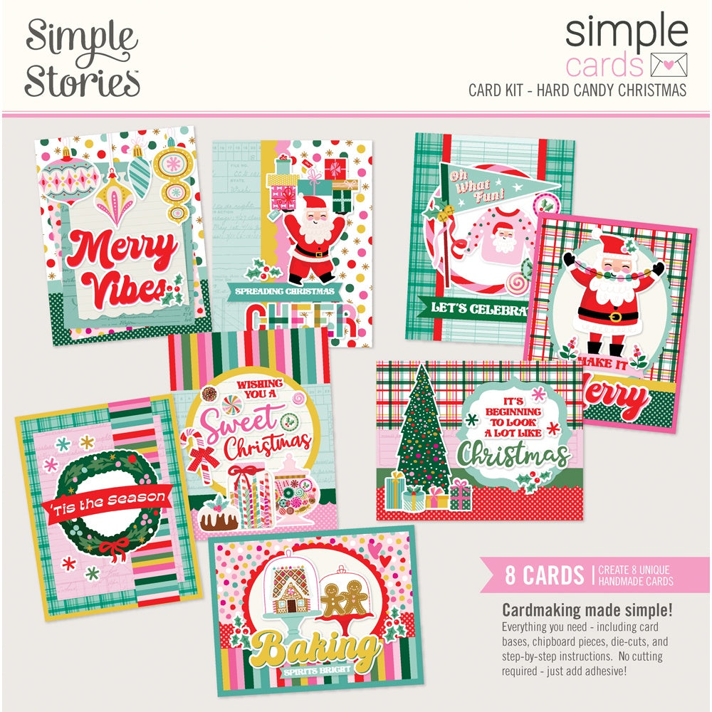 Simple Stories Hard Candy Christmas -Simple Cards Card Kit