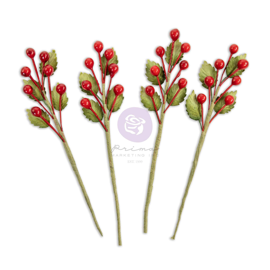 Twinkle & Treats Paper Flowers -Christmas Berries