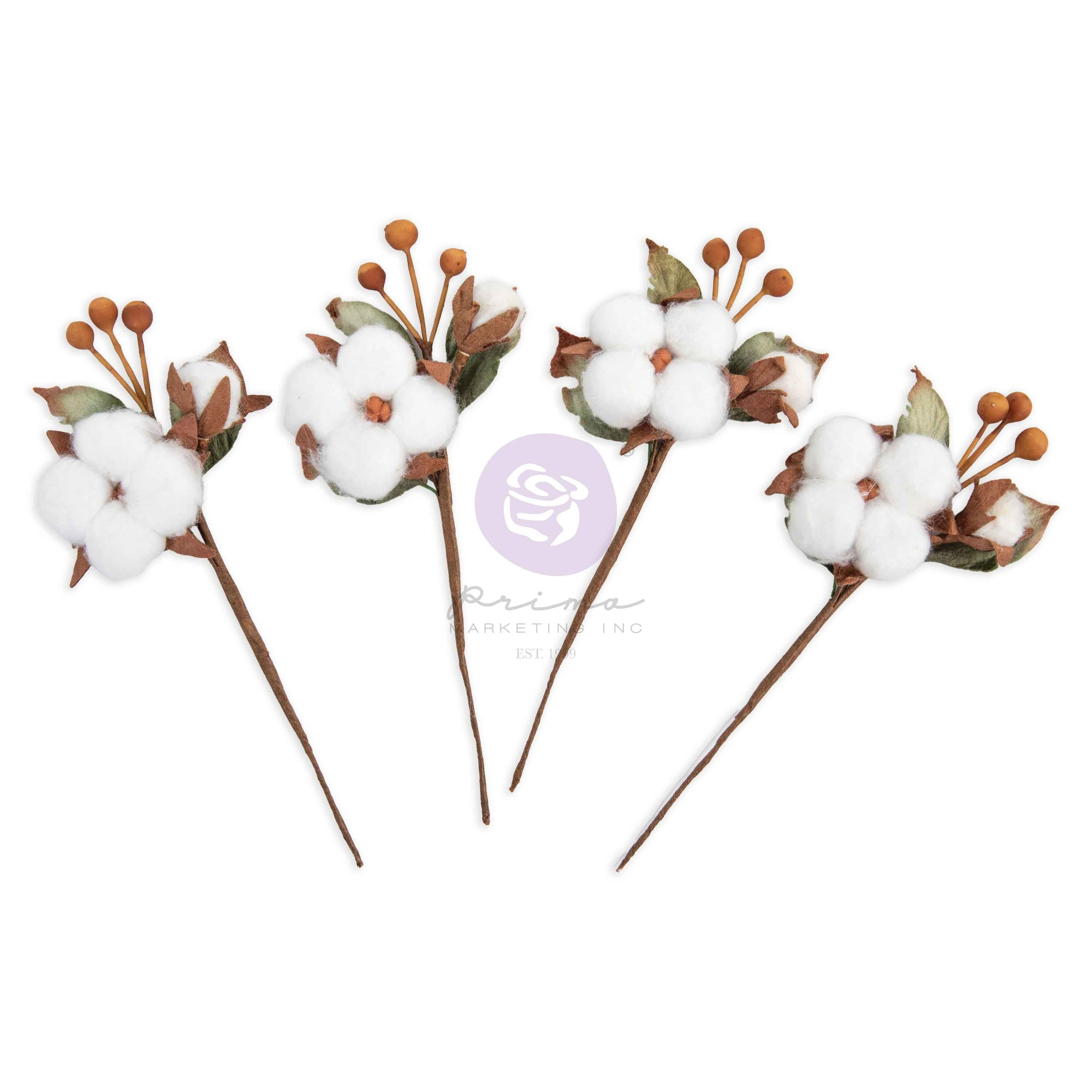 Twinkle & Treats Paper Flowers -Snowy Cotton