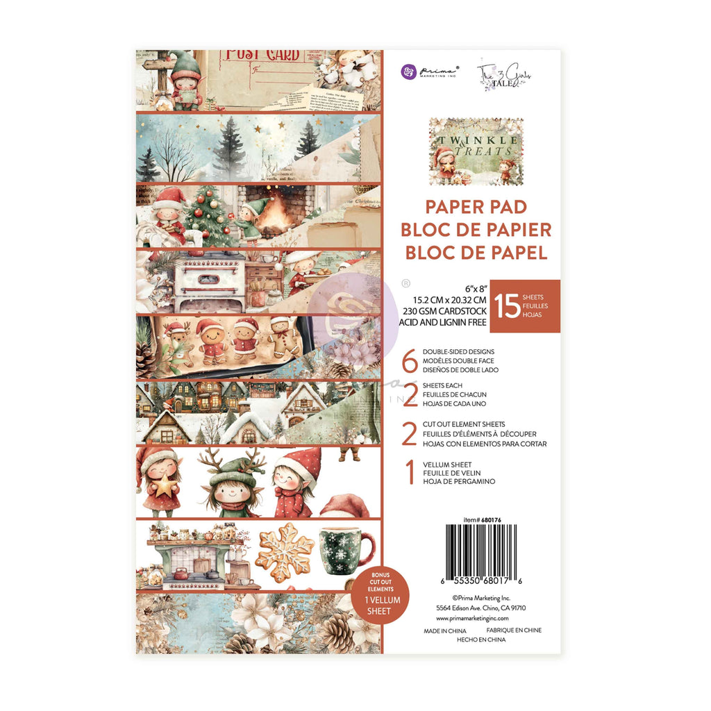 Twinkle & Treats Double-Sided Paper Pad 6"X8"
