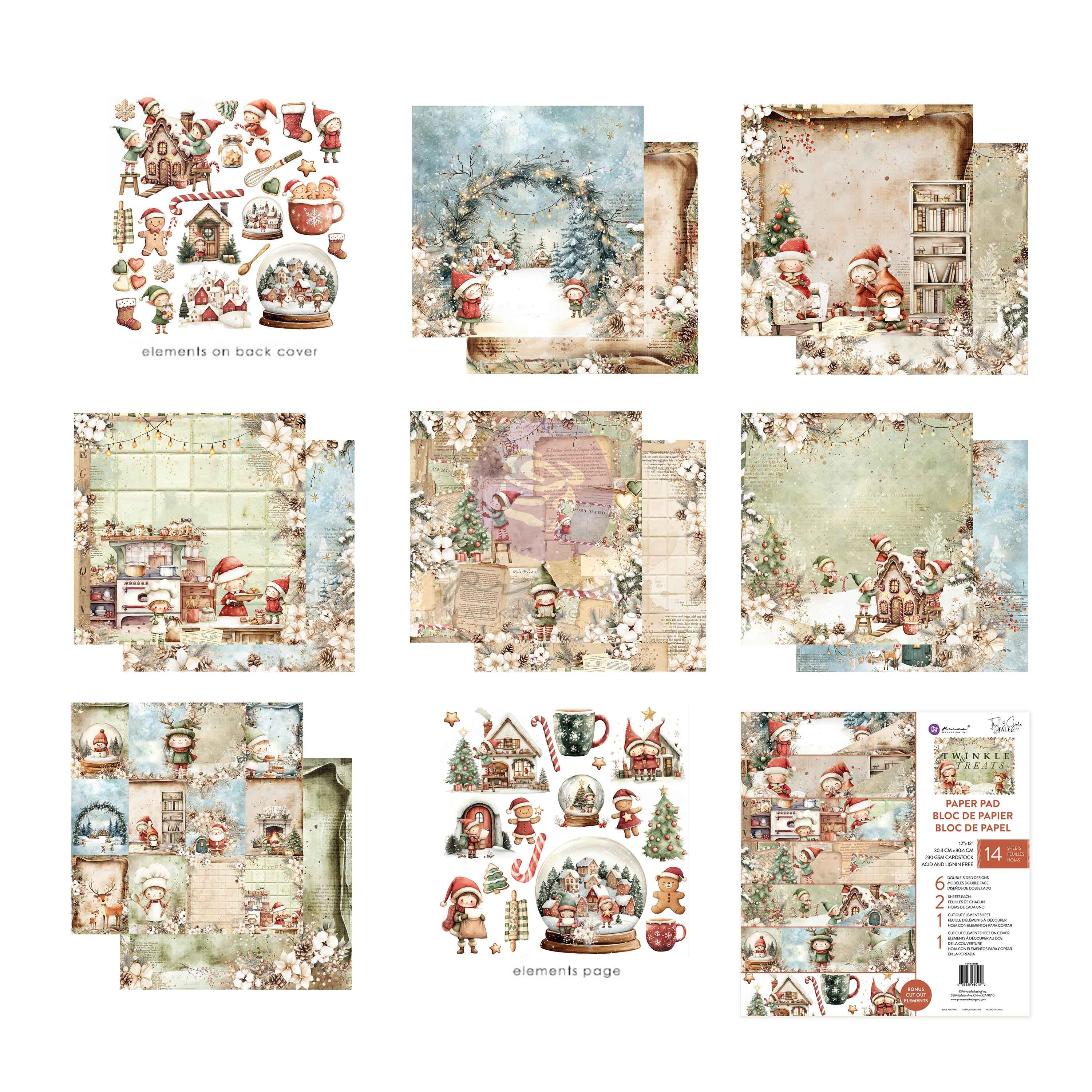 Twinkle & Treats Double-Sided Paper Pad 12"X12"