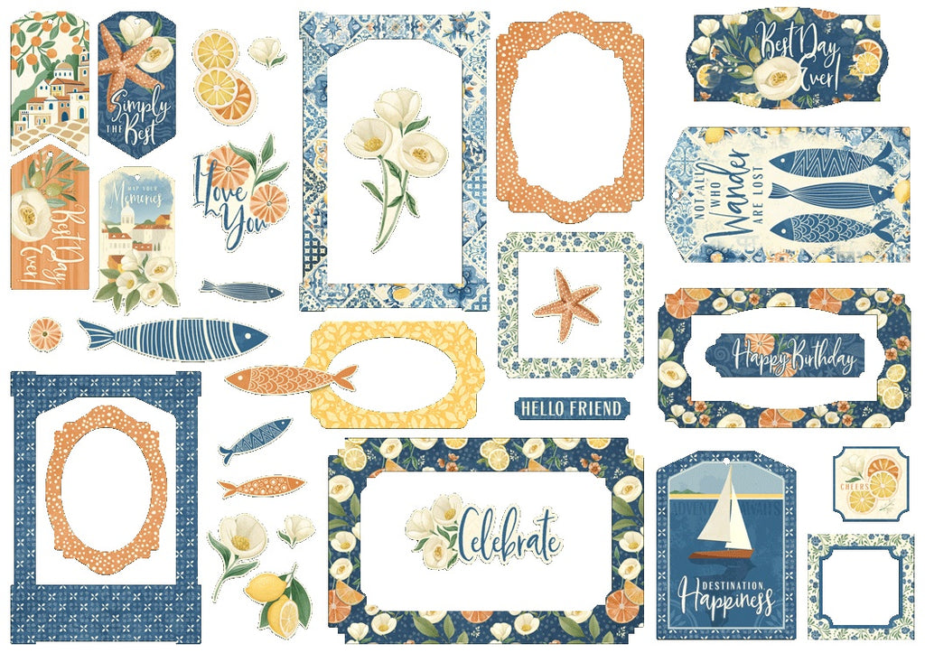 Scenic Route Chipboard Pieces
