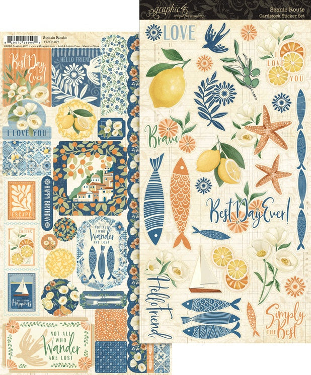 Scenic Route Cardstock Stickers