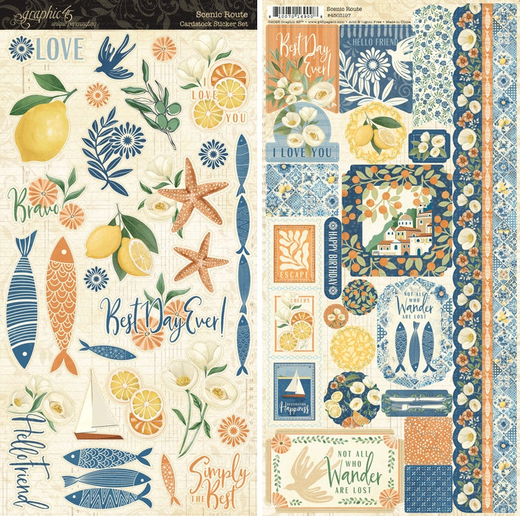 Scenic Route Cardstock Stickers