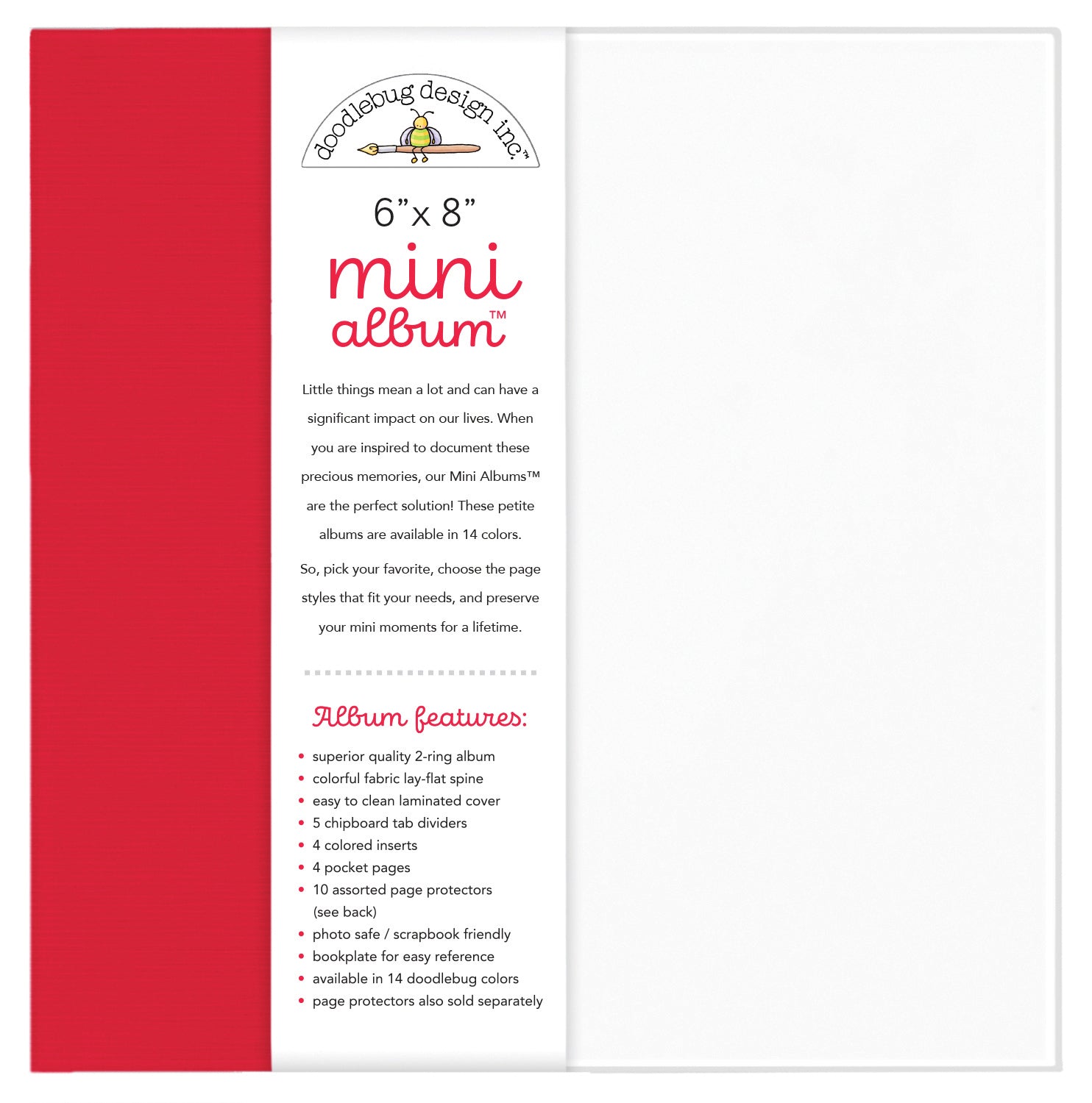 Doodlebug Mini Album 6x8 - Lady Bug