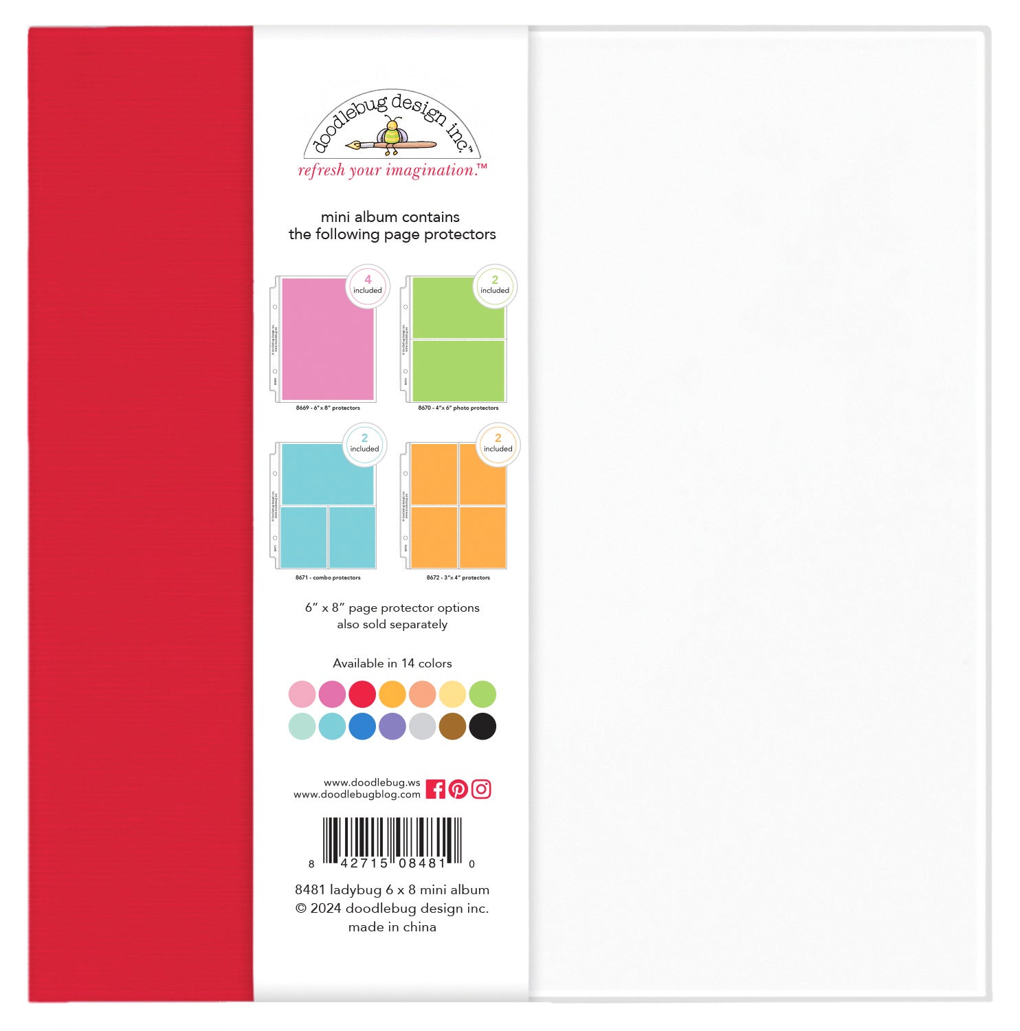 Doodlebug Mini Album 6x8 - Lady Bug