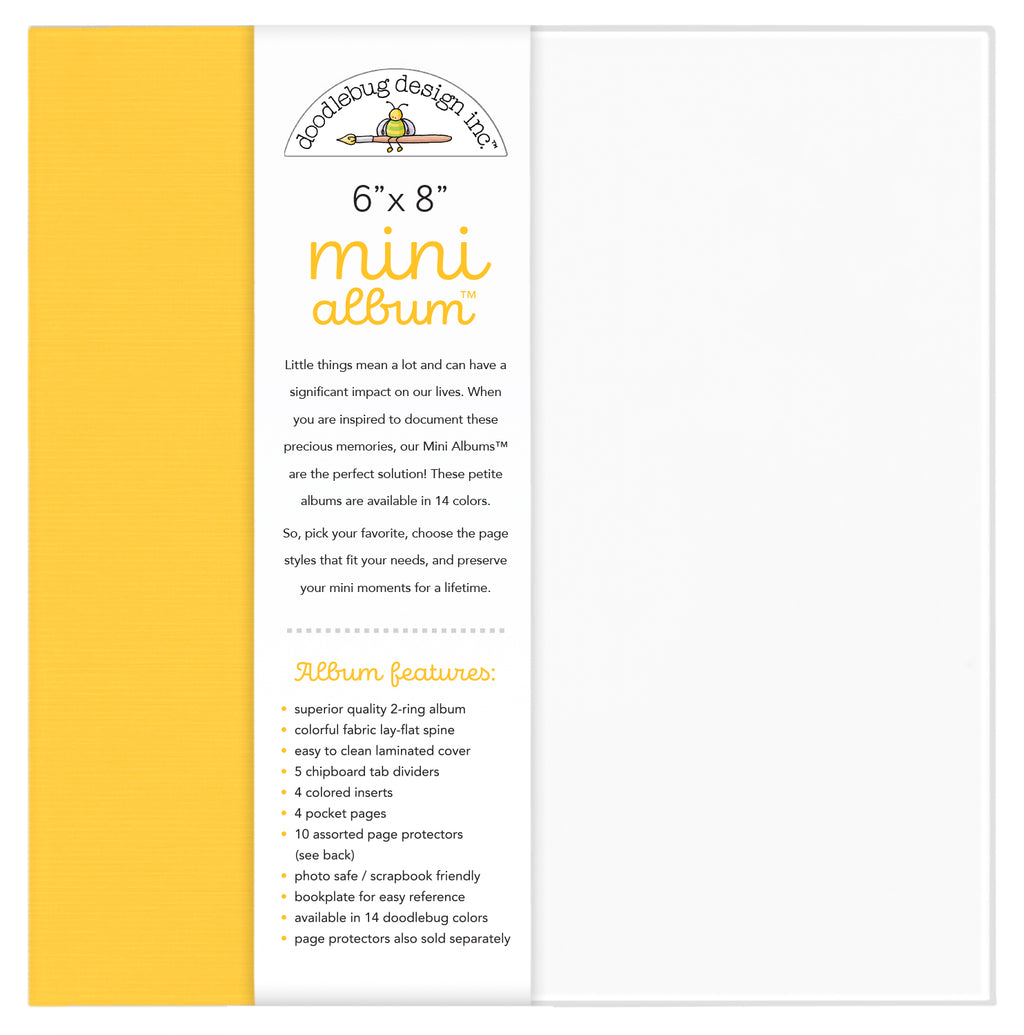 Doodlebug Mini Album 6x8 - Bumblebee