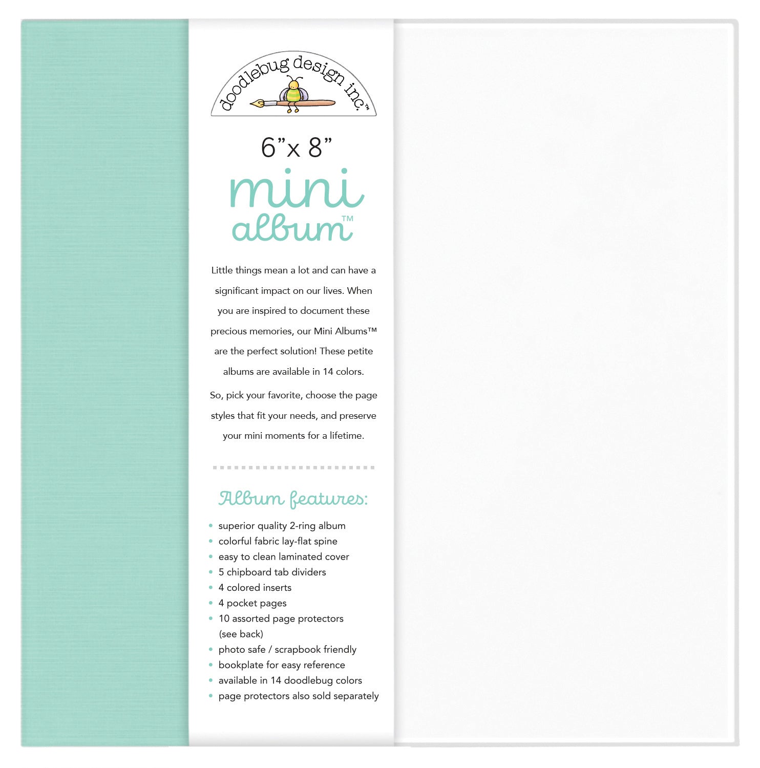 Doodlebug Mini Album 6x8 - Mint