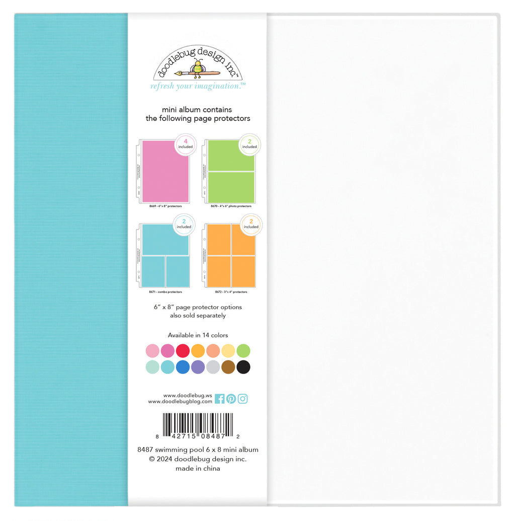 Doodlebug Mini Album 6x8 - Swimming Pool