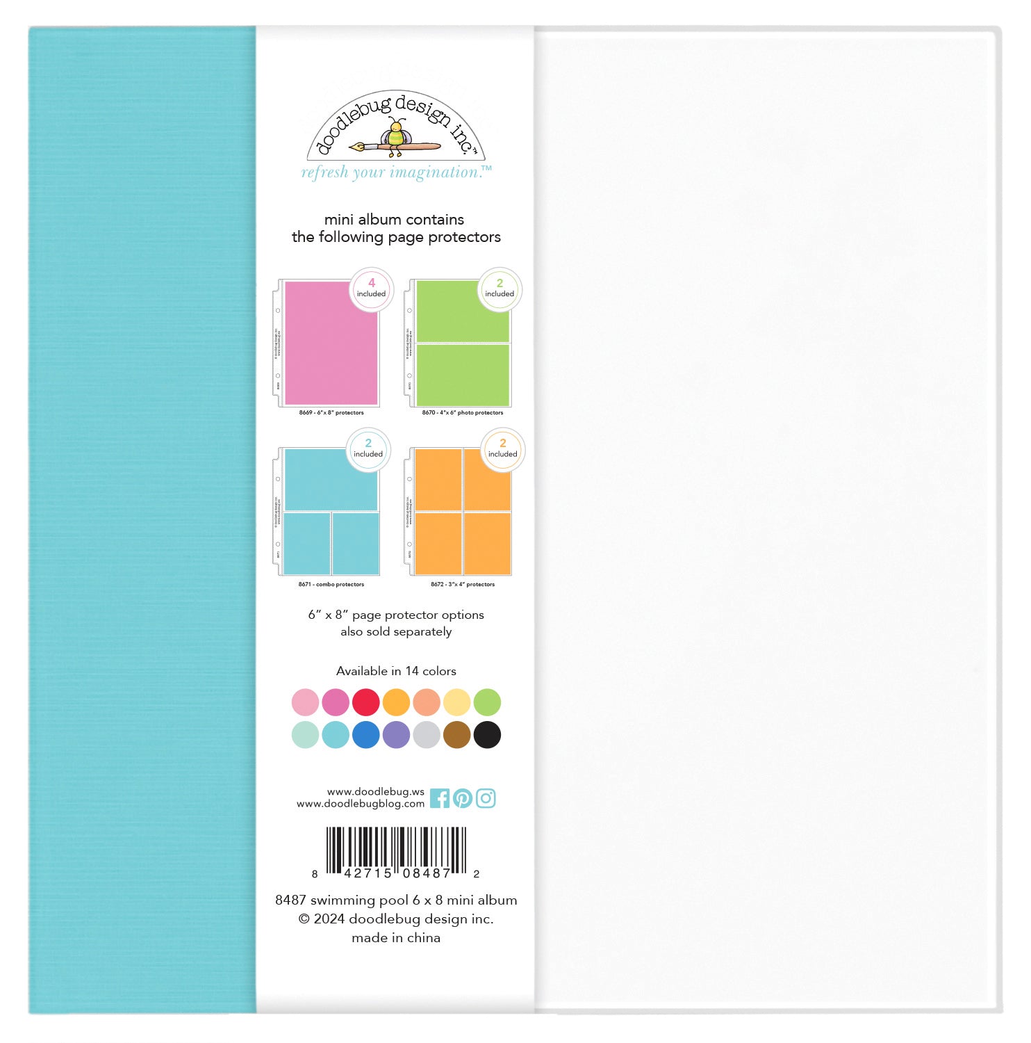 Doodlebug Mini Album 6x8 - Swimming Pool