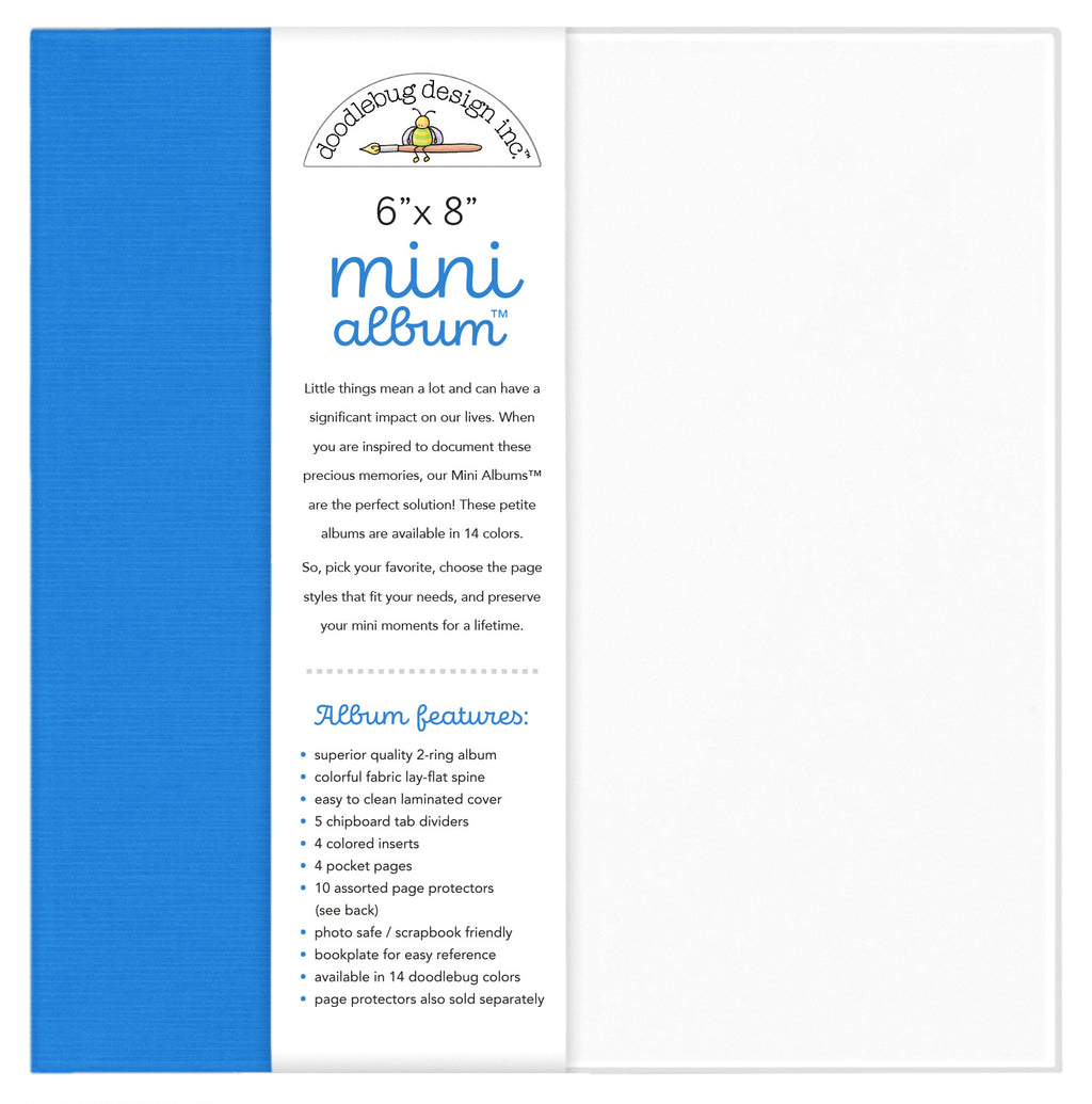 Doodlebug Mini Album 6x8 - Blue Jean