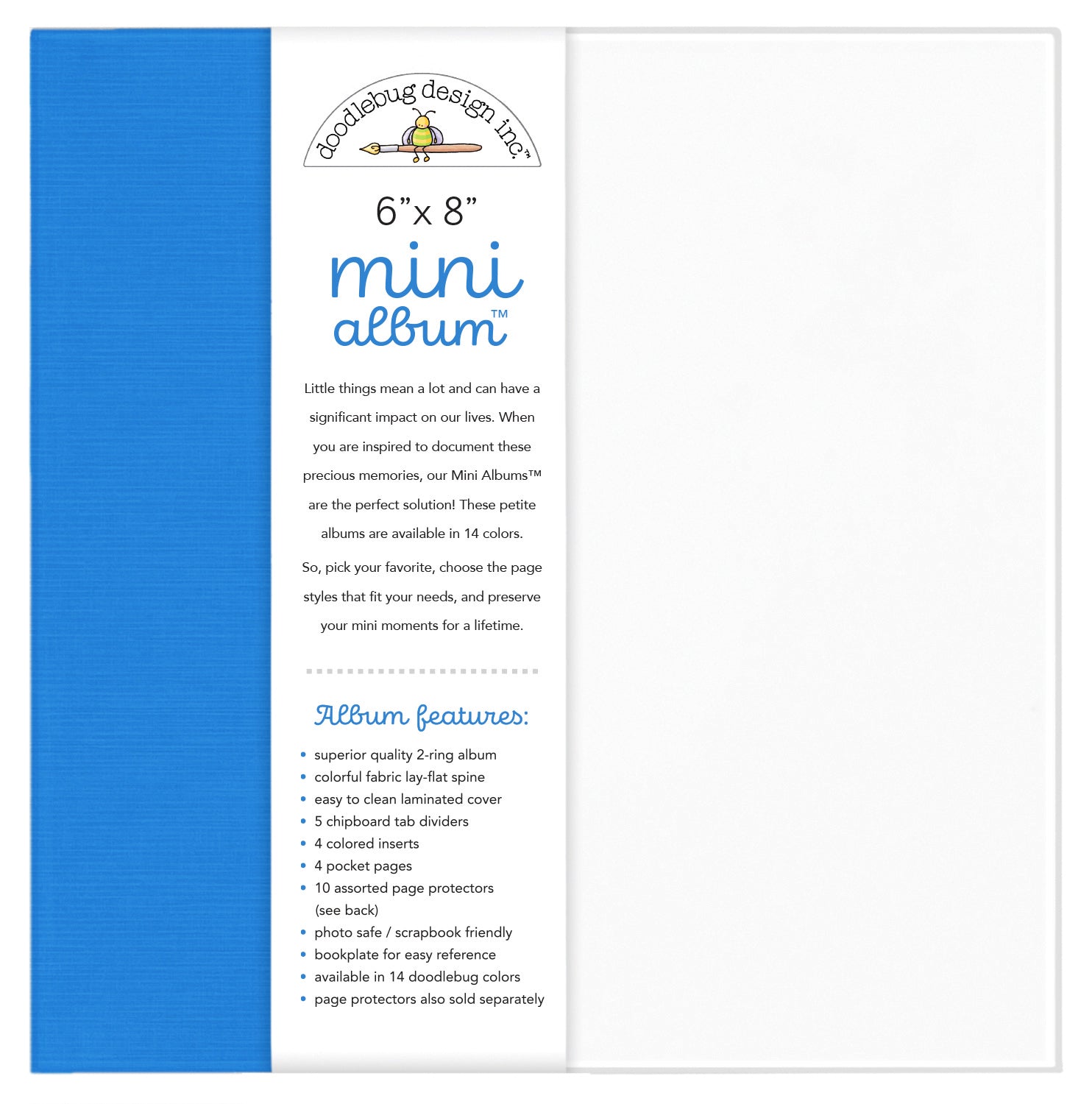 Doodlebug Mini Album 6x8 - Blue Jean