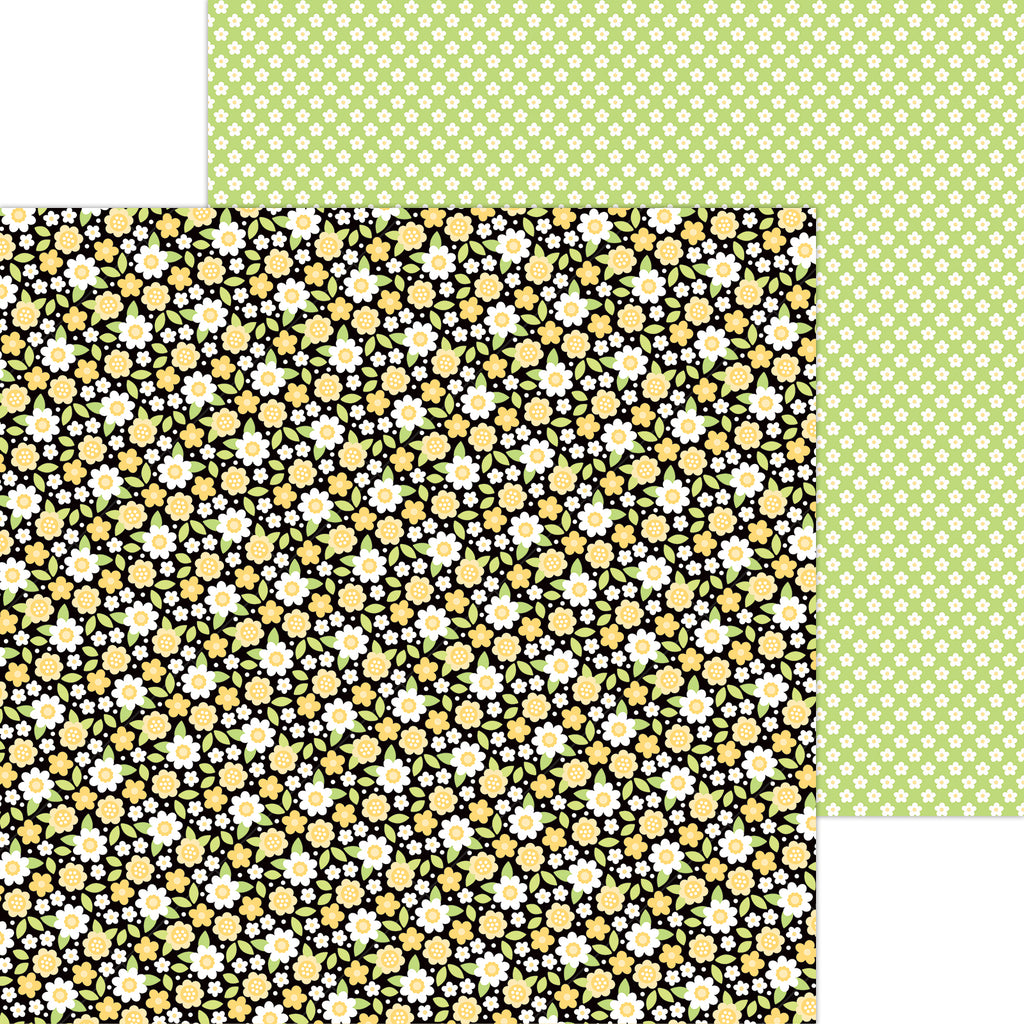 Doodlebug Bee Happy Double-Sided Paper Pack 12"X12"