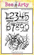 Addicted to Grunge Old Time Numbers A4 Stencil