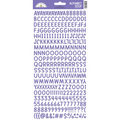 Alphabet Soup Puffy Stickers  - Lilac