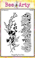 Autumn Whispers - A5 Stencil - Leafy