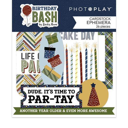 PhotoPlay Birthday Bash Ephemera Cardstock