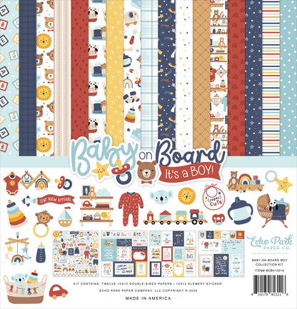 Echo Park Baby On Board Boy Collection Kit