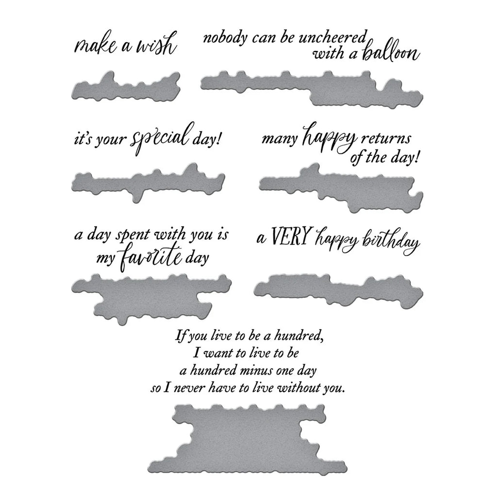 Spellbinders Classic Pooh Birthday BetterPress Bundle