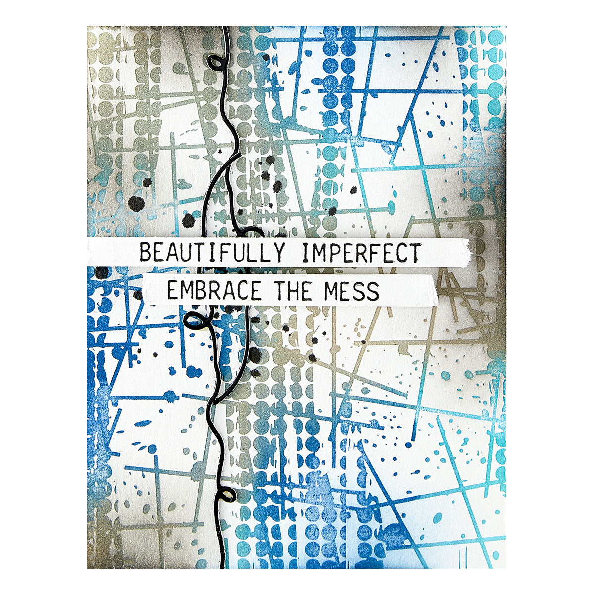 Spellbinders Beautifully Imperfect Grungy Background Press Plates