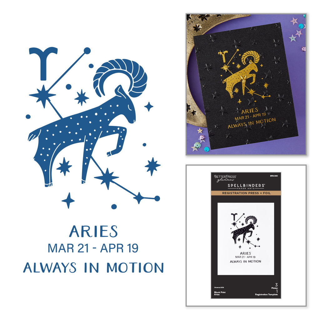 Block Print Zodiacs Registration Press + Foil Bundle