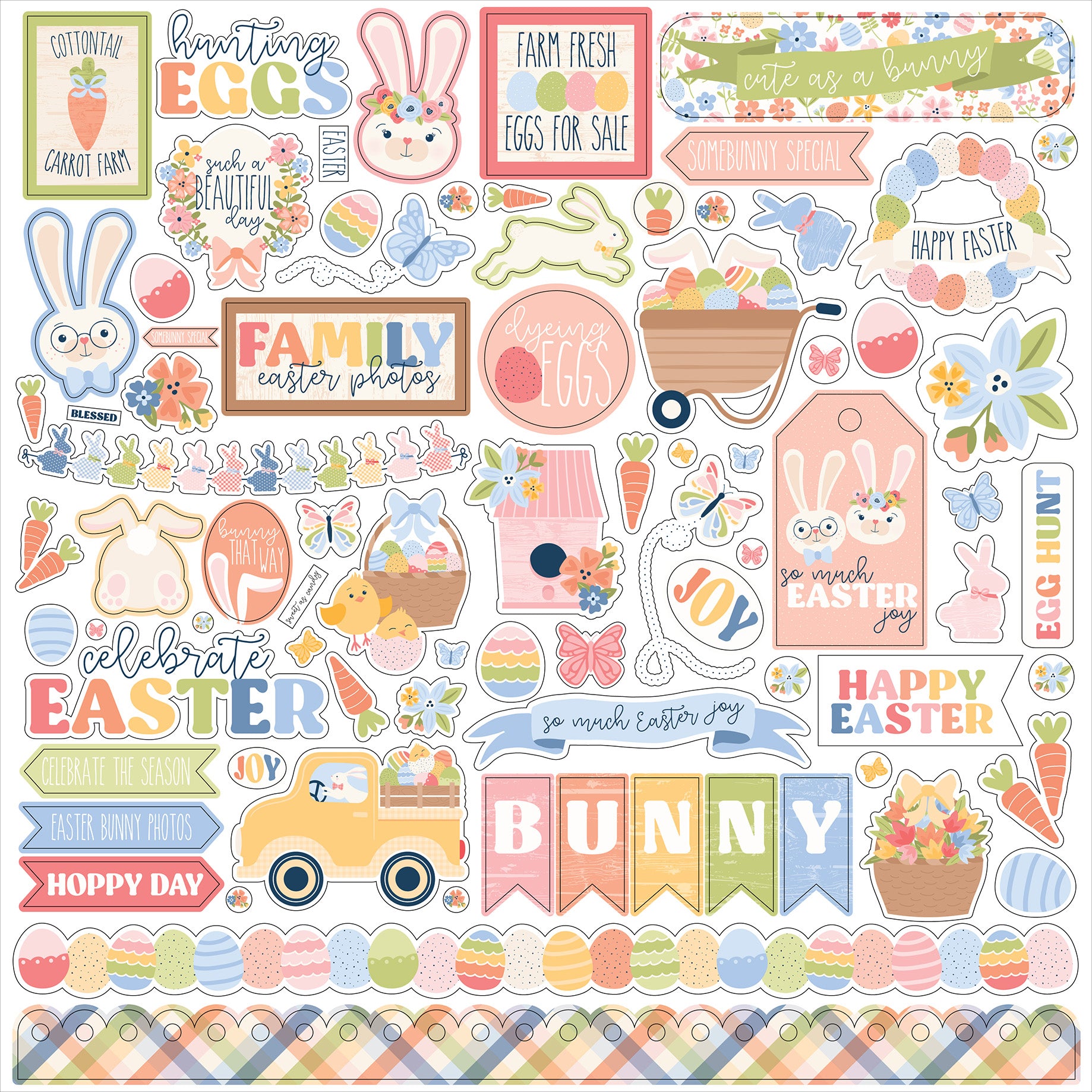 Echo Park Bunnies And Baskets Collection Kit
