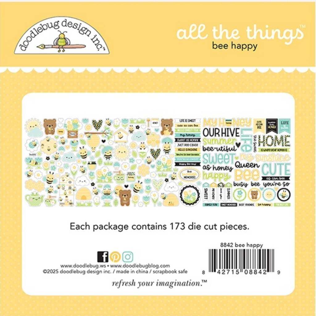Doodlebug Bee Happy Odds & Ends All The Things