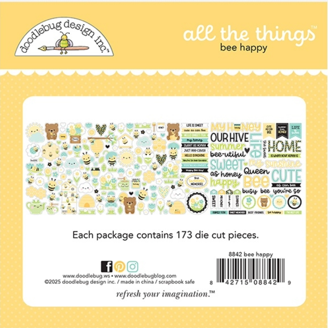 Doodlebug Bee Happy Odds & Ends All The Things