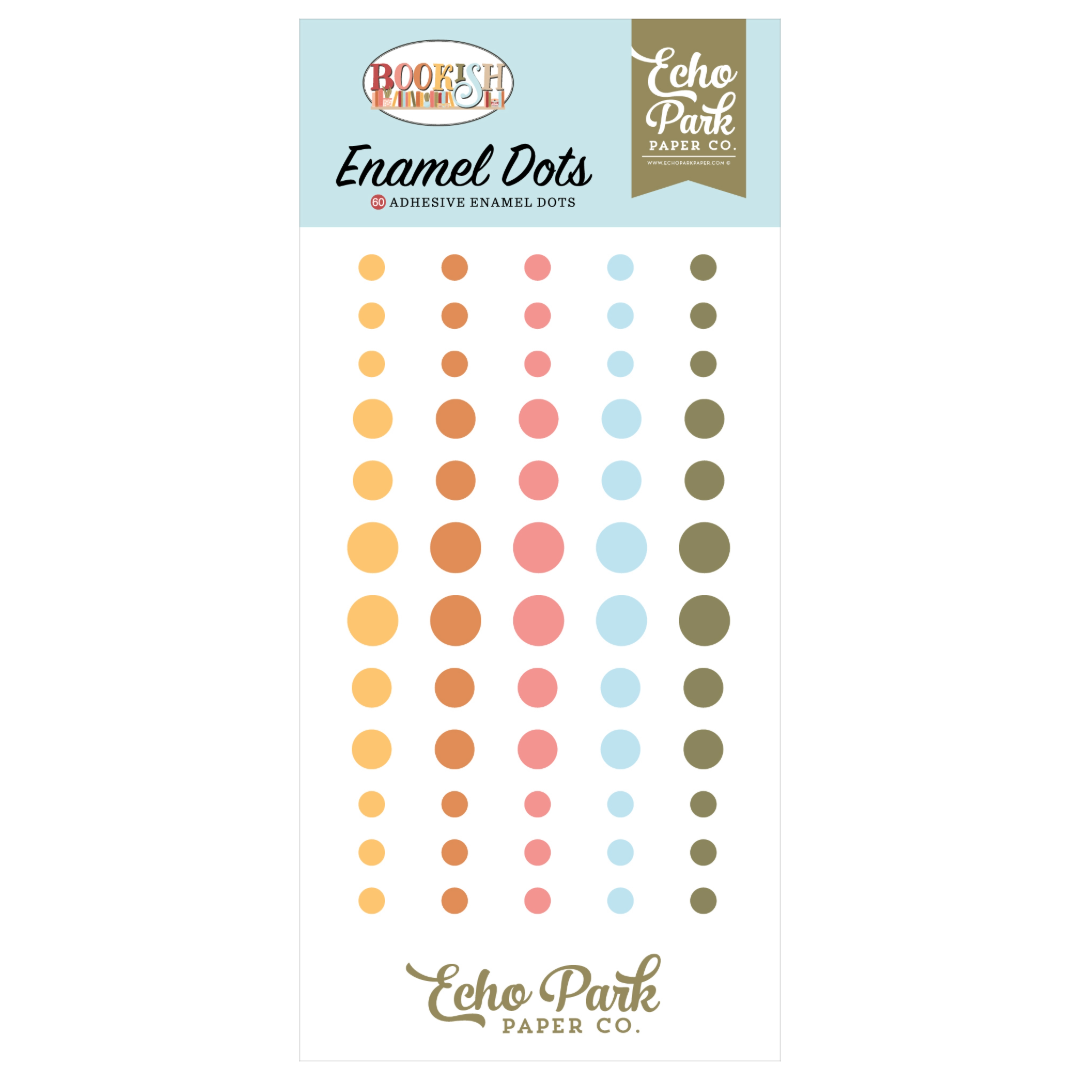 Echo Park Bookish Adhesive Enamel Dots