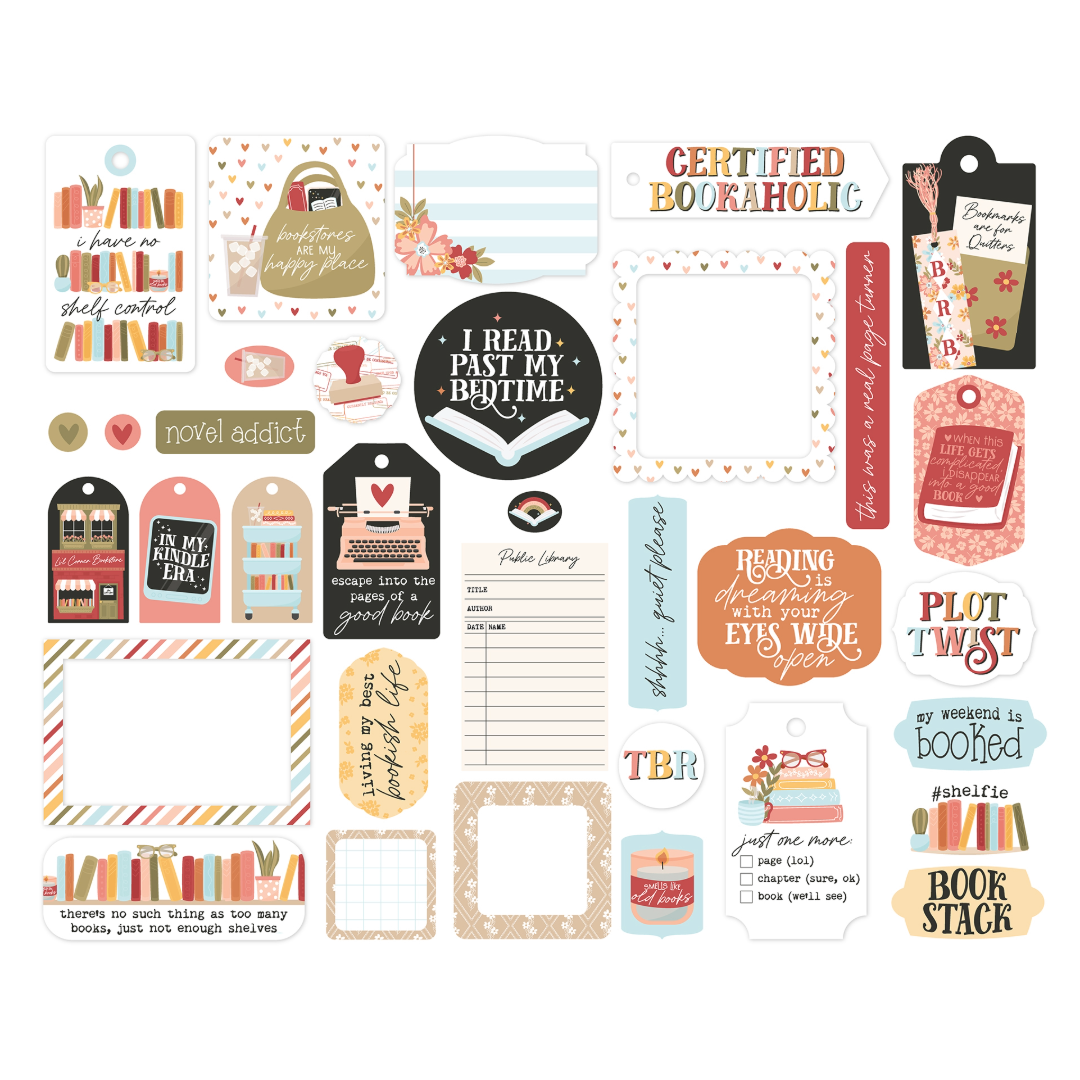 Echo Park Bookish Ephemera-Frames & Tags