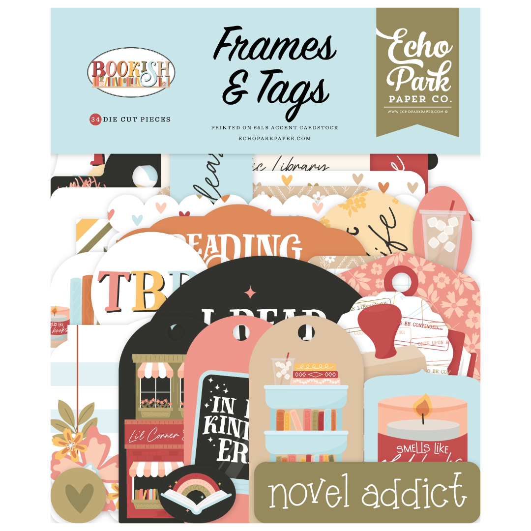 Echo Park Bookish Ephemera-Frames & Tags