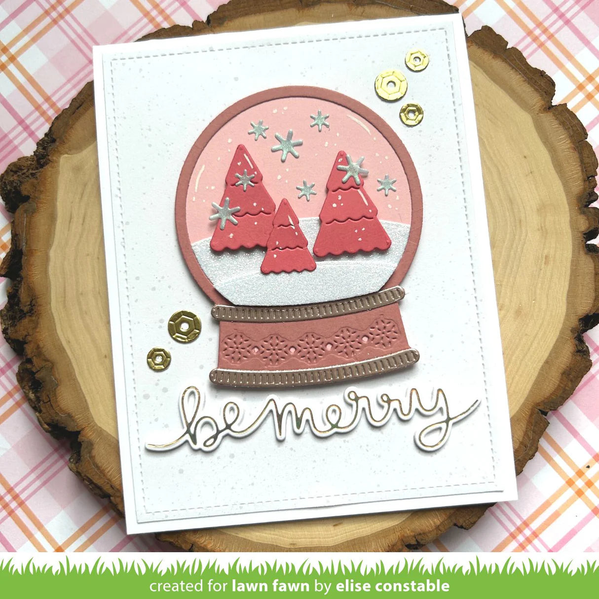 Lawn Cuts Custom Craft Die-Build-A-Snow Globe