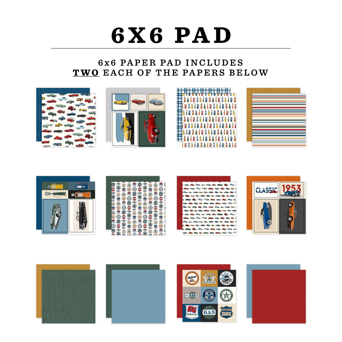 Cars - 6x6 Paper Pad