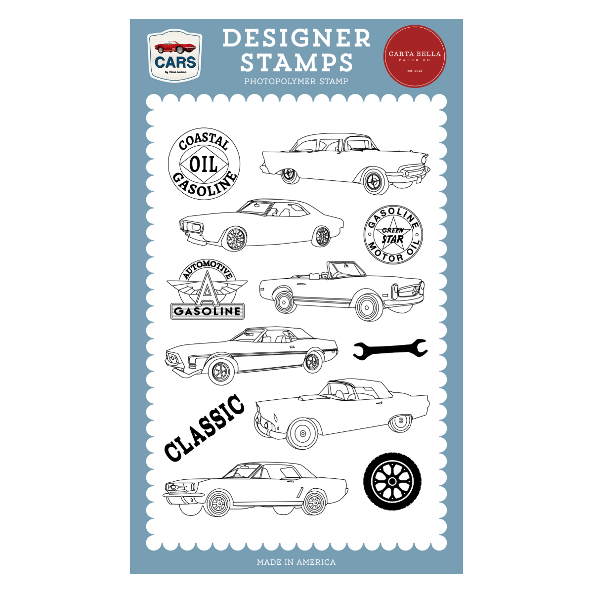 Cars - Classic Cars Stamp Set