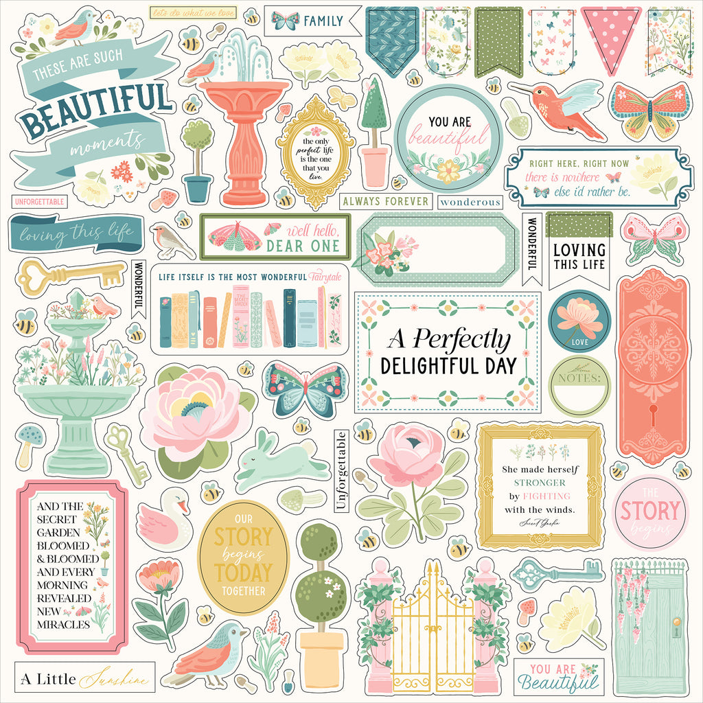 Carta Bella Secret Garden Collection Kit 12"X12"