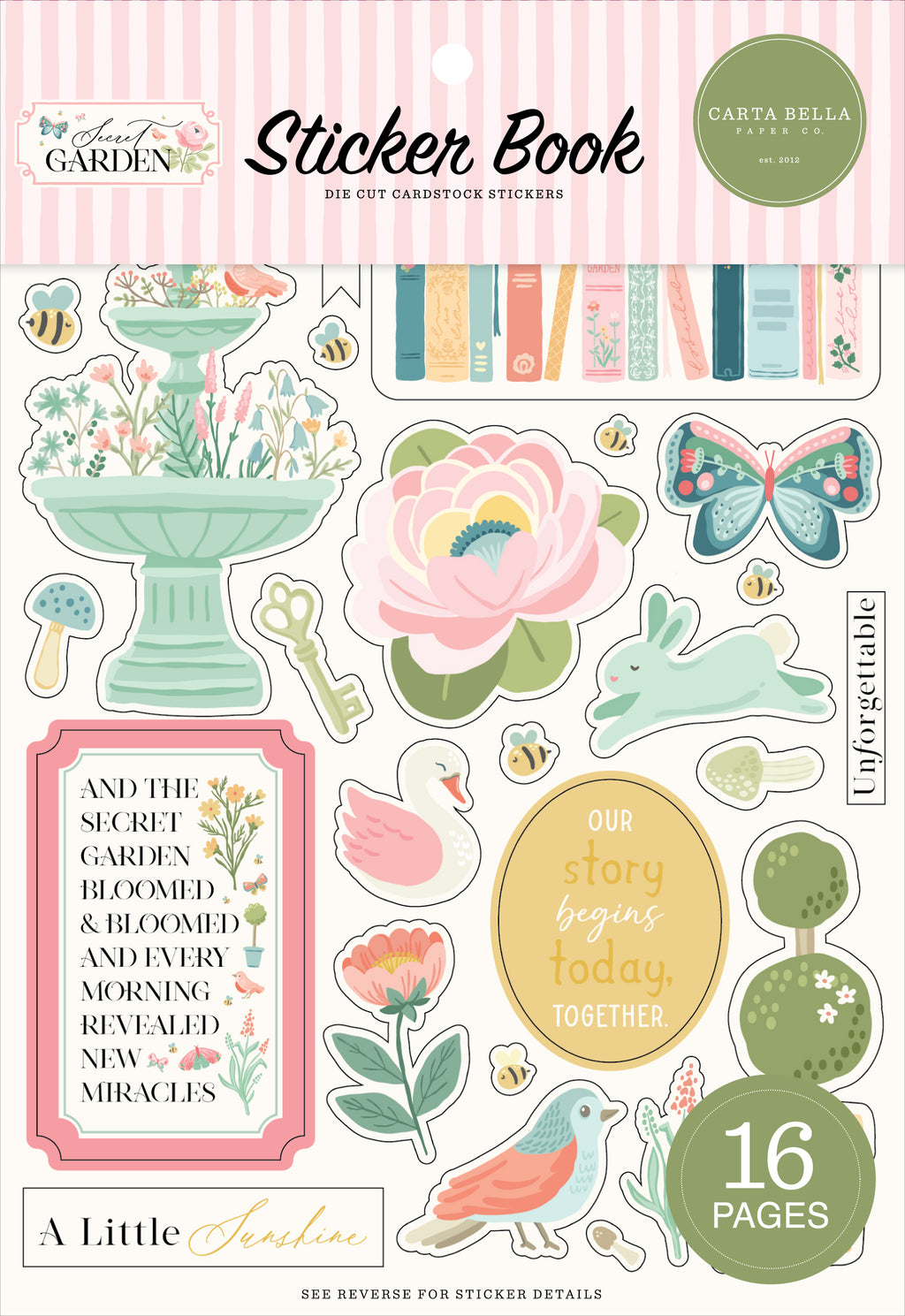 Carta Bella Secret Garden Sticker Book