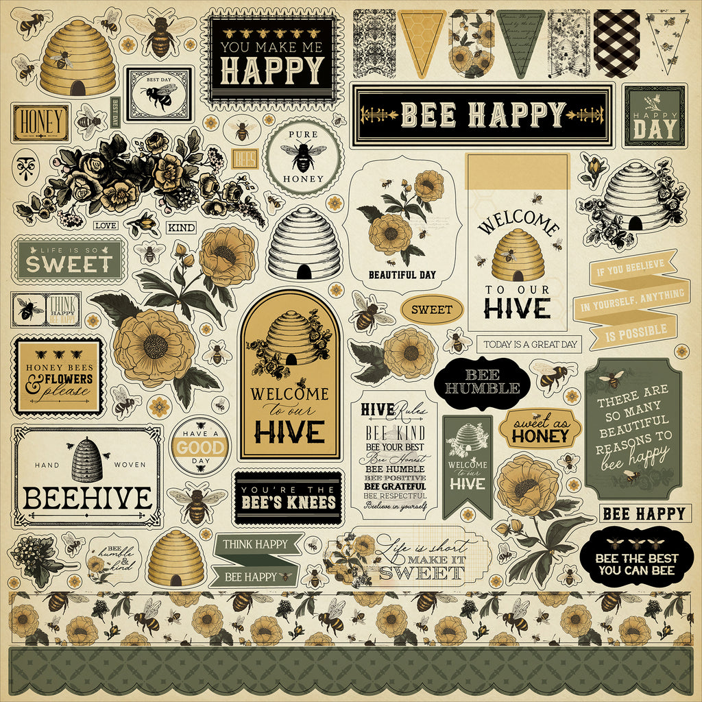 Carta Bella Honey Bee Collection Kit 12"X12"