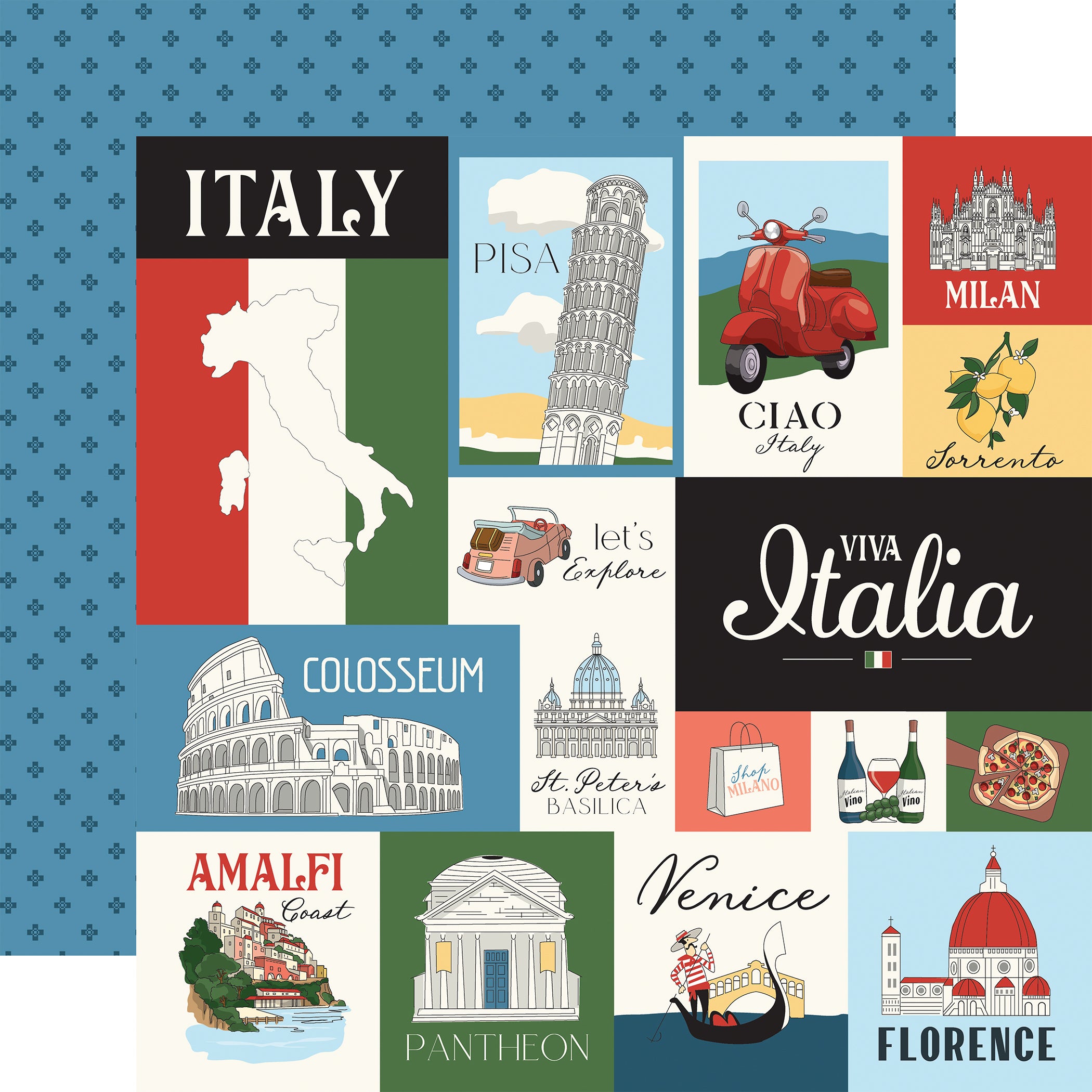 Carta Bella Collection Kit 12"X12"-Italy