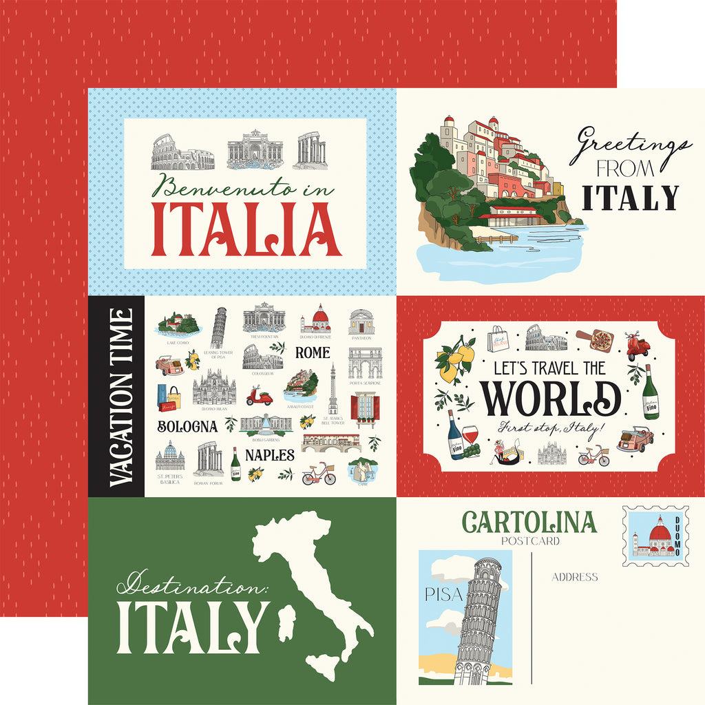 Carta Bella Collection Kit 12"X12"-Italy