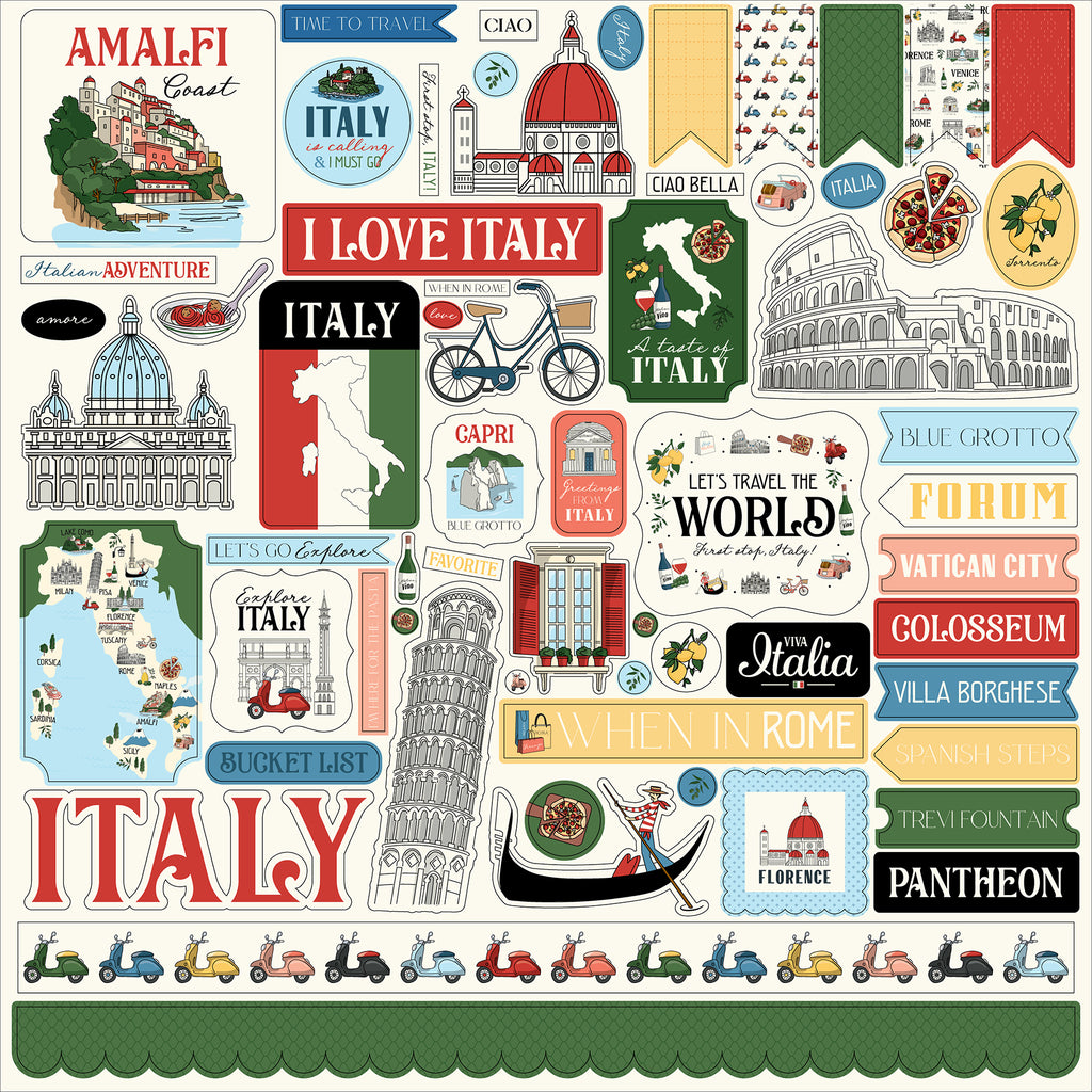 Carta Bella Collection Kit 12"X12"-Italy