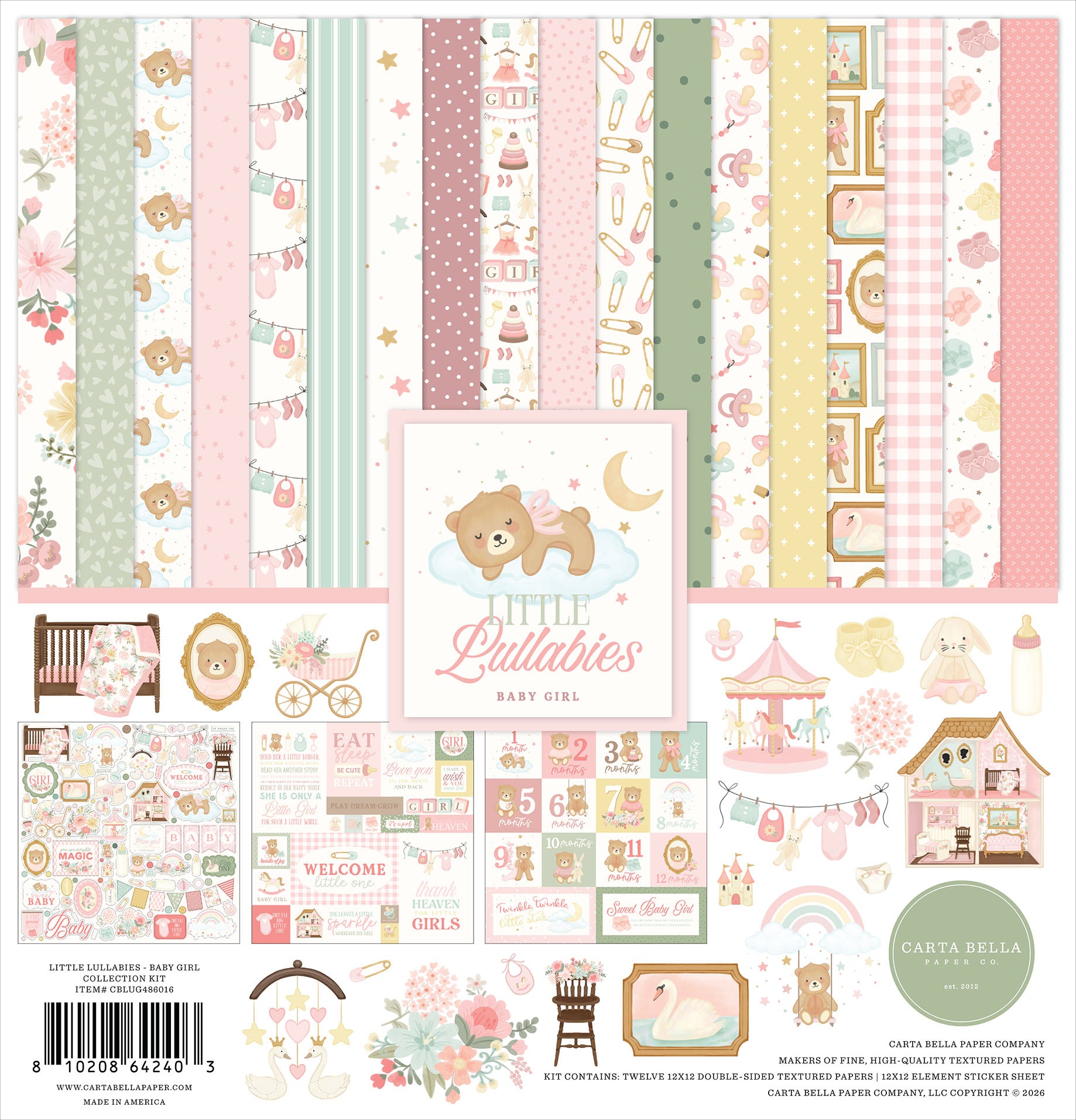 Little Lullabies Baby Girl Collection Kit