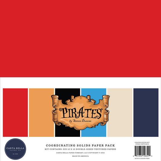 Carta Bella Pirates Double-Sided Solid Cardstock