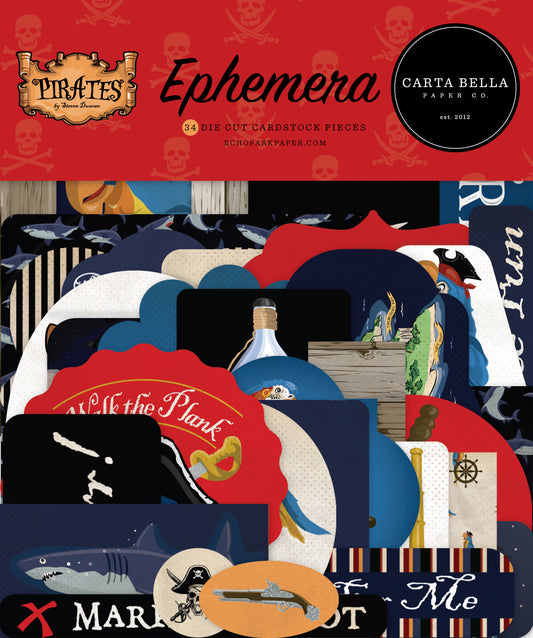 Carta Bella Pirates Cardstock Ephemera -Icons