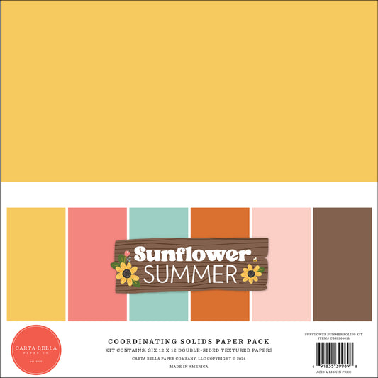 Carta Bella Sunflower Summer Solids Collection Kit