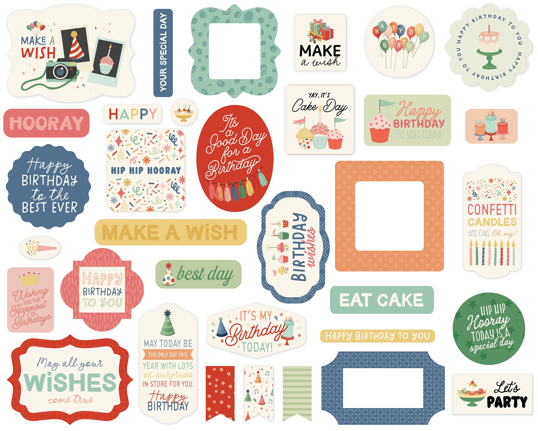 Carta Bella They Say It's Your Birthday Ephemera