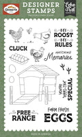 Echo Park Chickens Stamp Set-My Roost