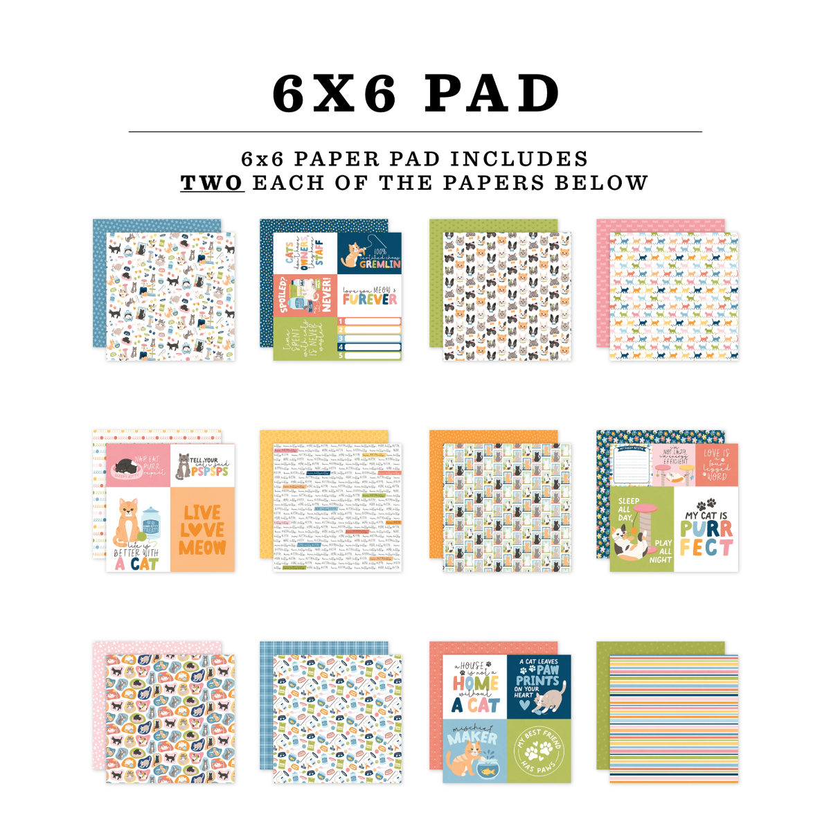 Cat Lover - 6x6 Paper Pad