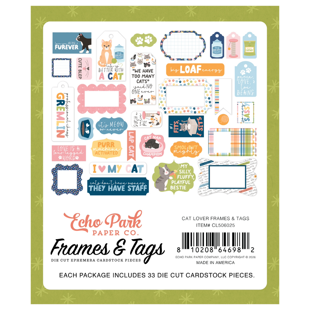 Cat Lover - Frames & Tags